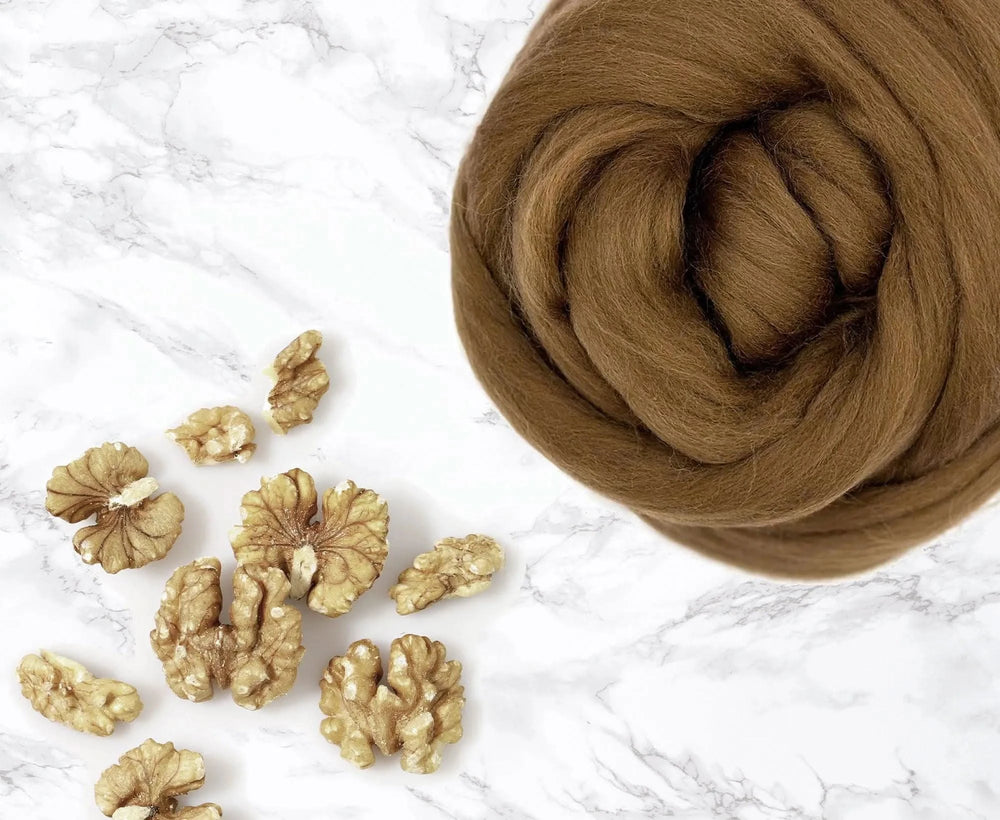 Merino Walnut Dyed Wool WoW