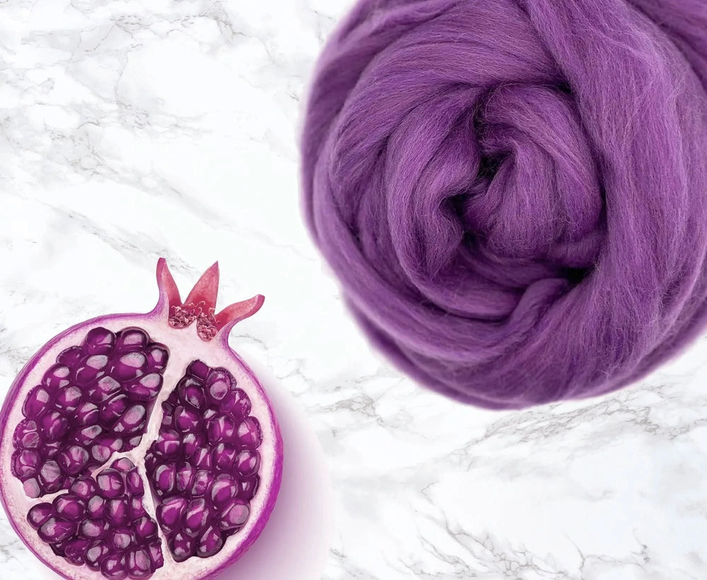 Merino Pomegranate Dyed Wool WoW