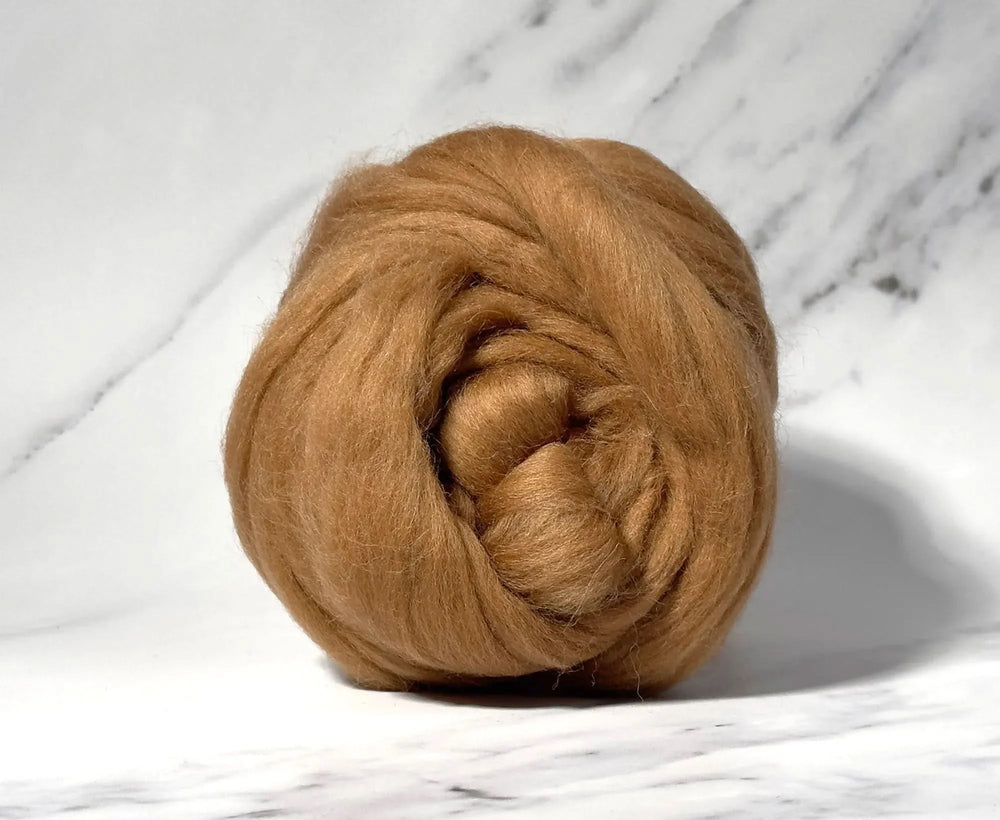 Blue Faced Leicester Sienna Brown Dyed Wool World Of Wool