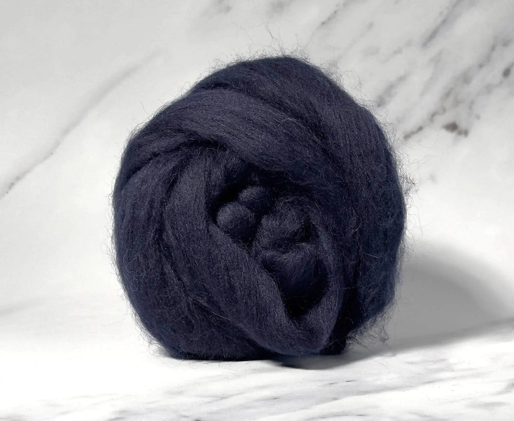 Blue Faced Leicester Midnight Blue Dyed Wool World Of Wool