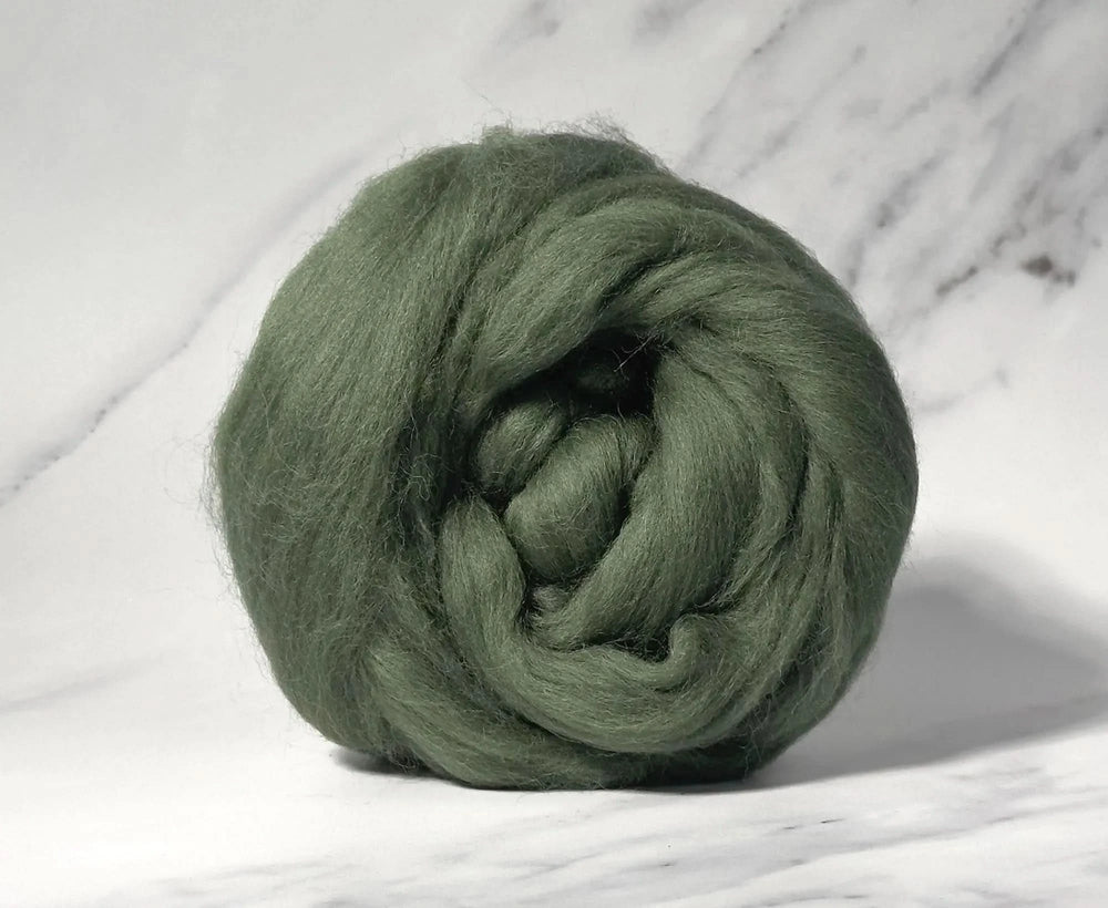 Blue Faced Leicester Hedgerow Green Dyed Wool World Of Wool
