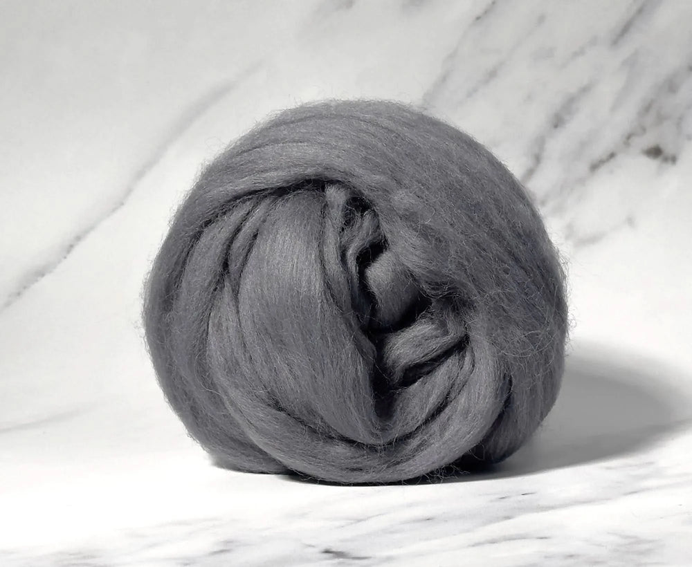 Blue Faced Leicester Granite Grey Dyed Wool World Of Wool