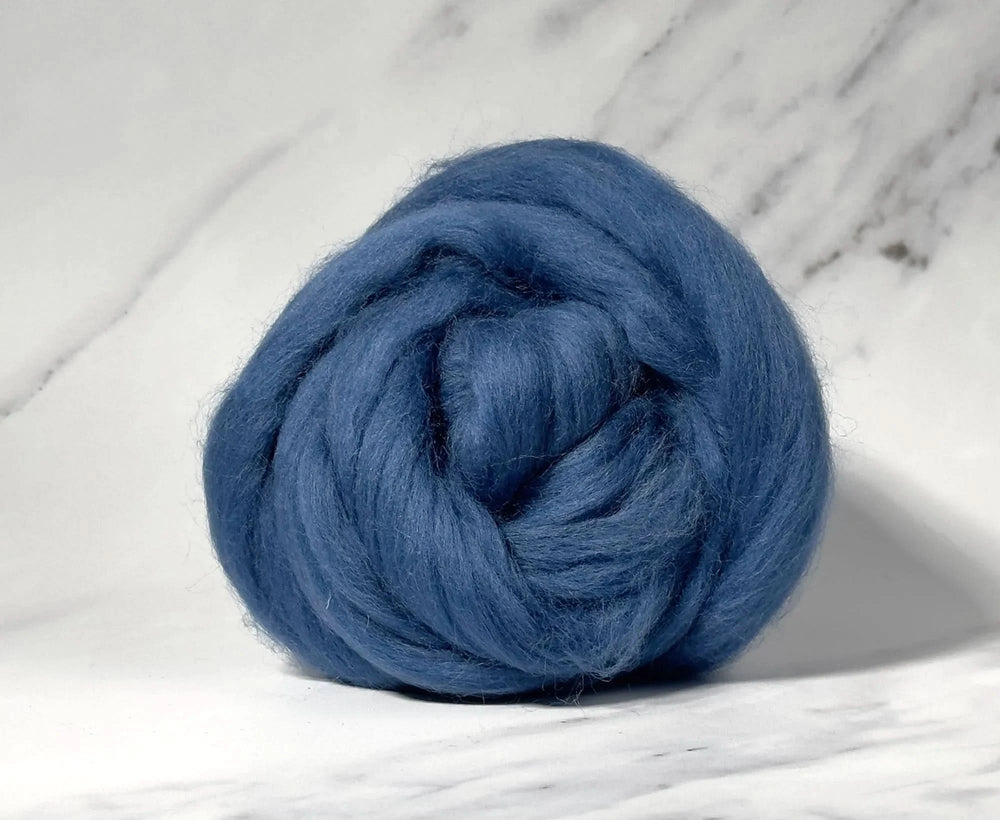 Blue Faced Leicester Denim Blue Dyed Wool World Of Wool