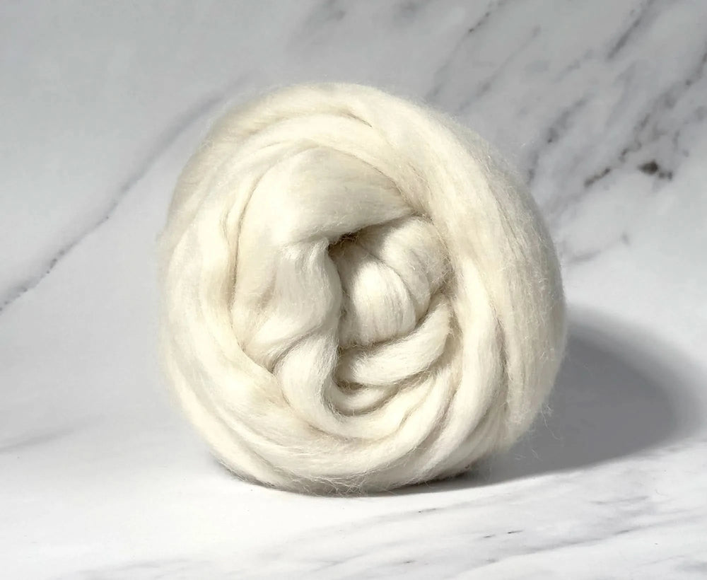 Blue Faced Leicester Pearl White Dyed Wool World Of Wool