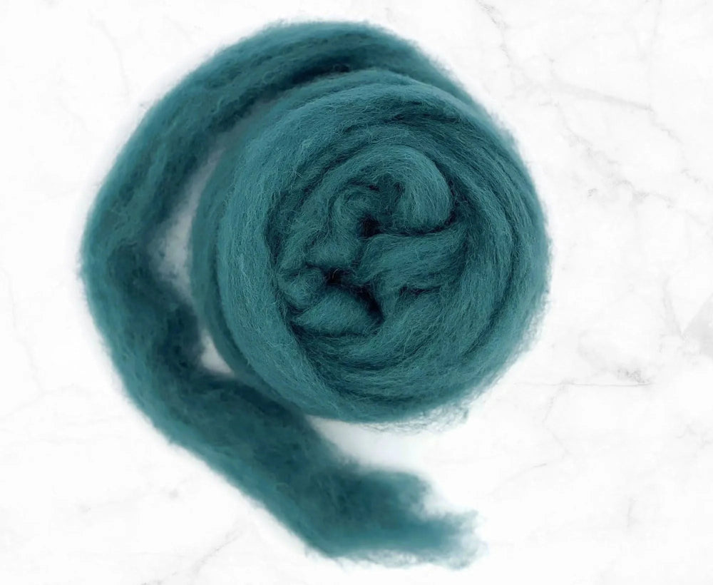 Carded Corriedale Sliver Duck Egg Carded Wool WoW