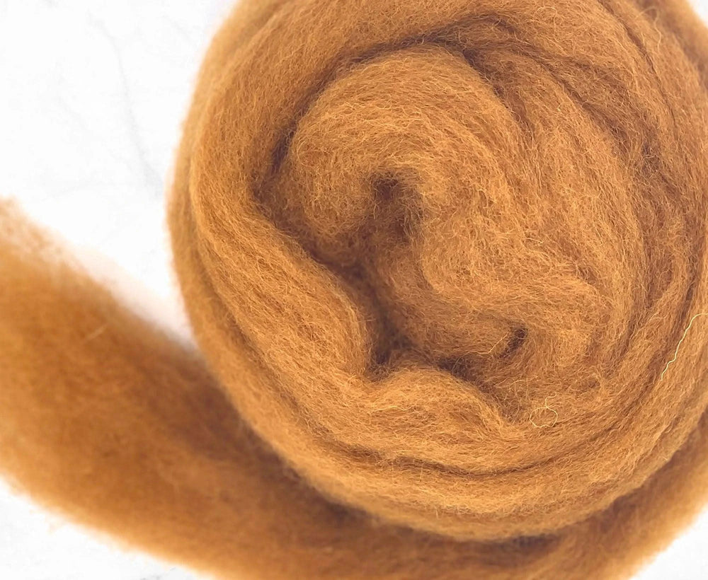 Chestnut Chap Felting Wool Carded Wool WoW