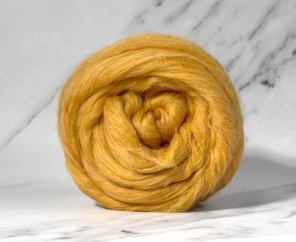 Speckle Marmalade Orange Dyed Wool WoW