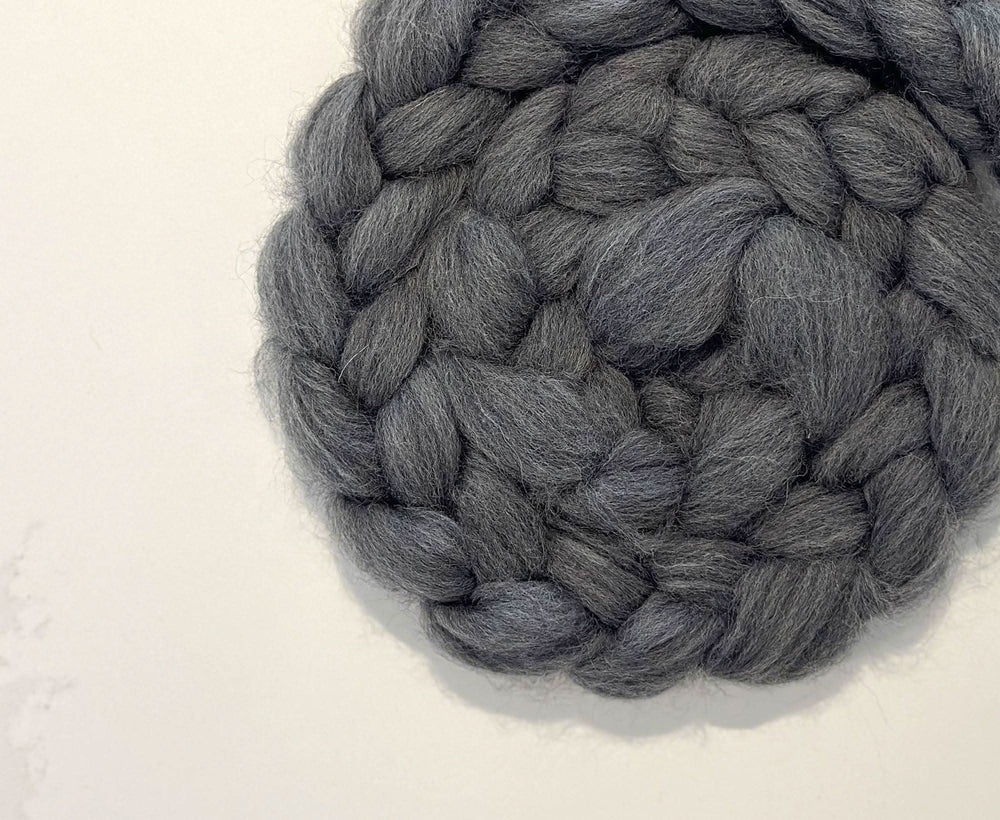 Speckle Stone Grey Dyed Wool WoW