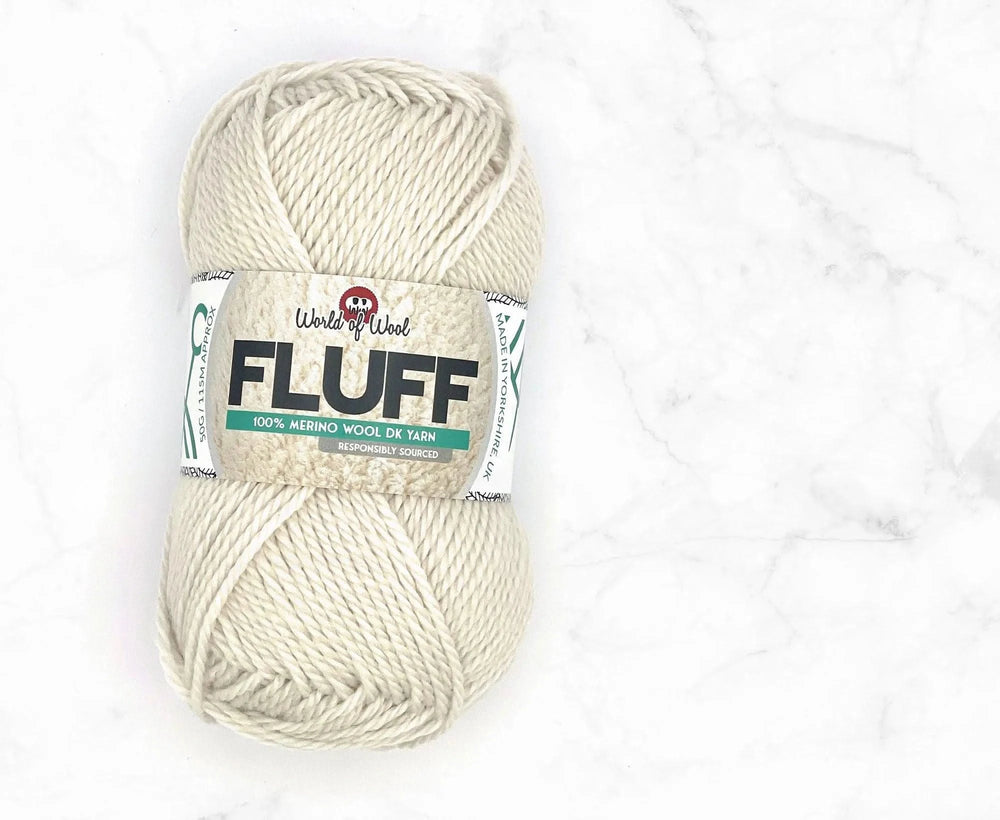 Fallen Snow Fluff Merino DK Yarn Yarn WoW