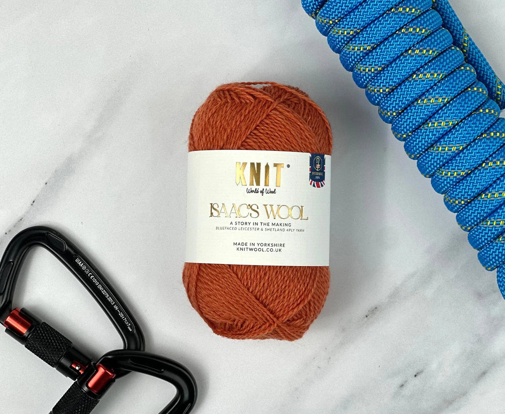Stanage Orange Isaac's Wool 4 Ply Yarn Yarn World Of Wool