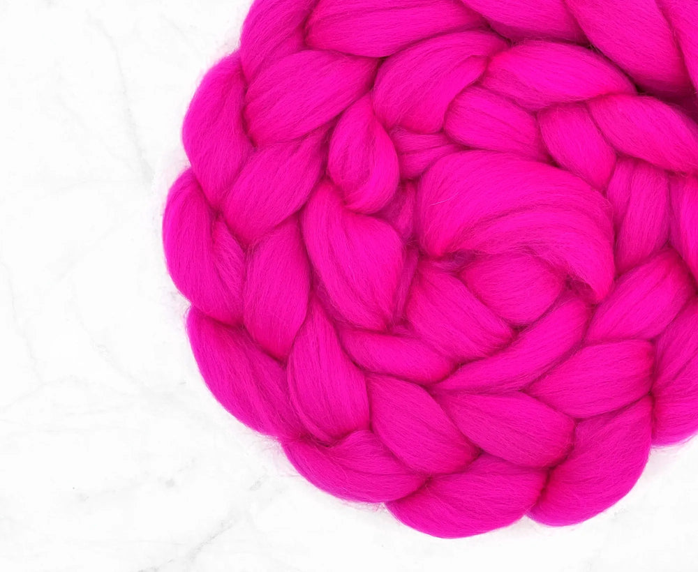 Merino Hot Pink Jumbo Yarn - World of Wool