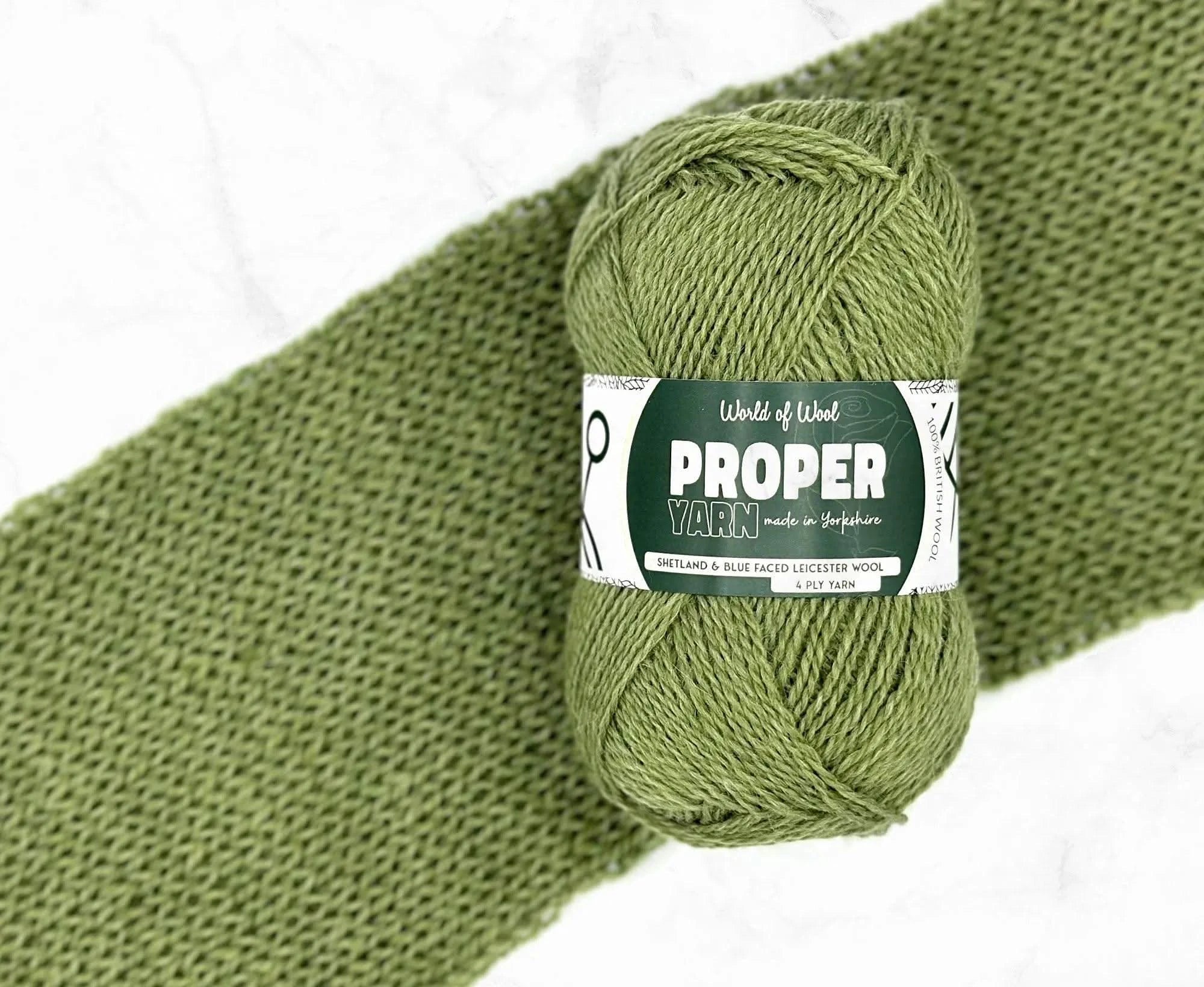 Ginnel Green Proper Ply Yarn