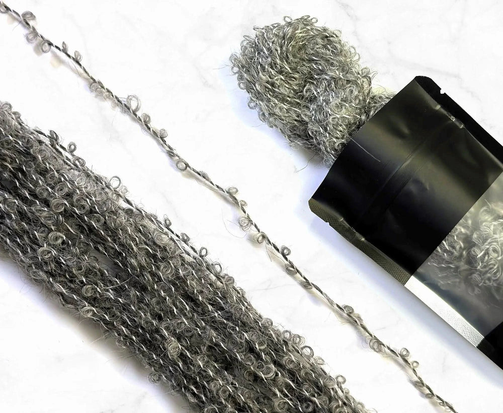 Silver Fox Loopy Ringlets Dolls Hair Effect Fibres WoW