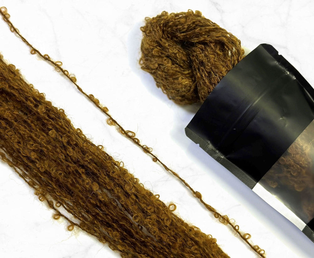 Caramel Brown Loopy Ringlets Dolls Hair Effect Fibres WoW