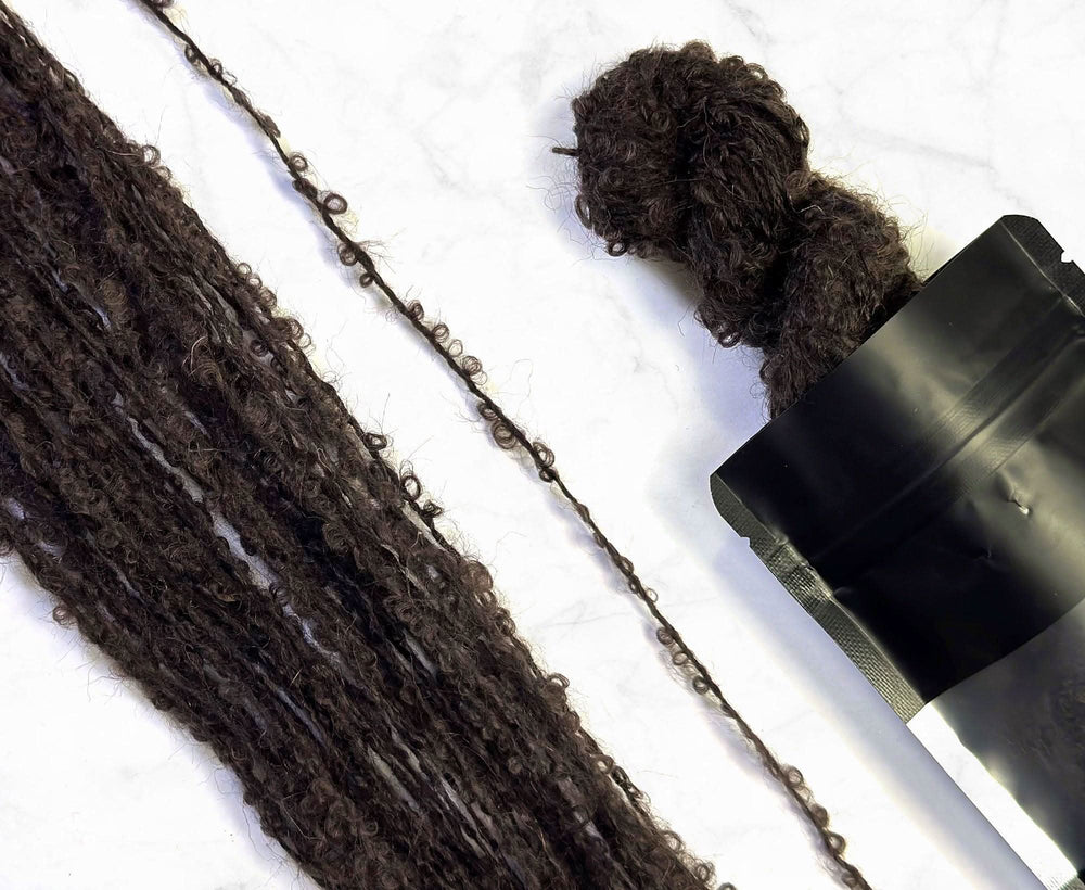 Coffee Brown Loopy Ringlets Dolls Hair Effect Fibres WoW