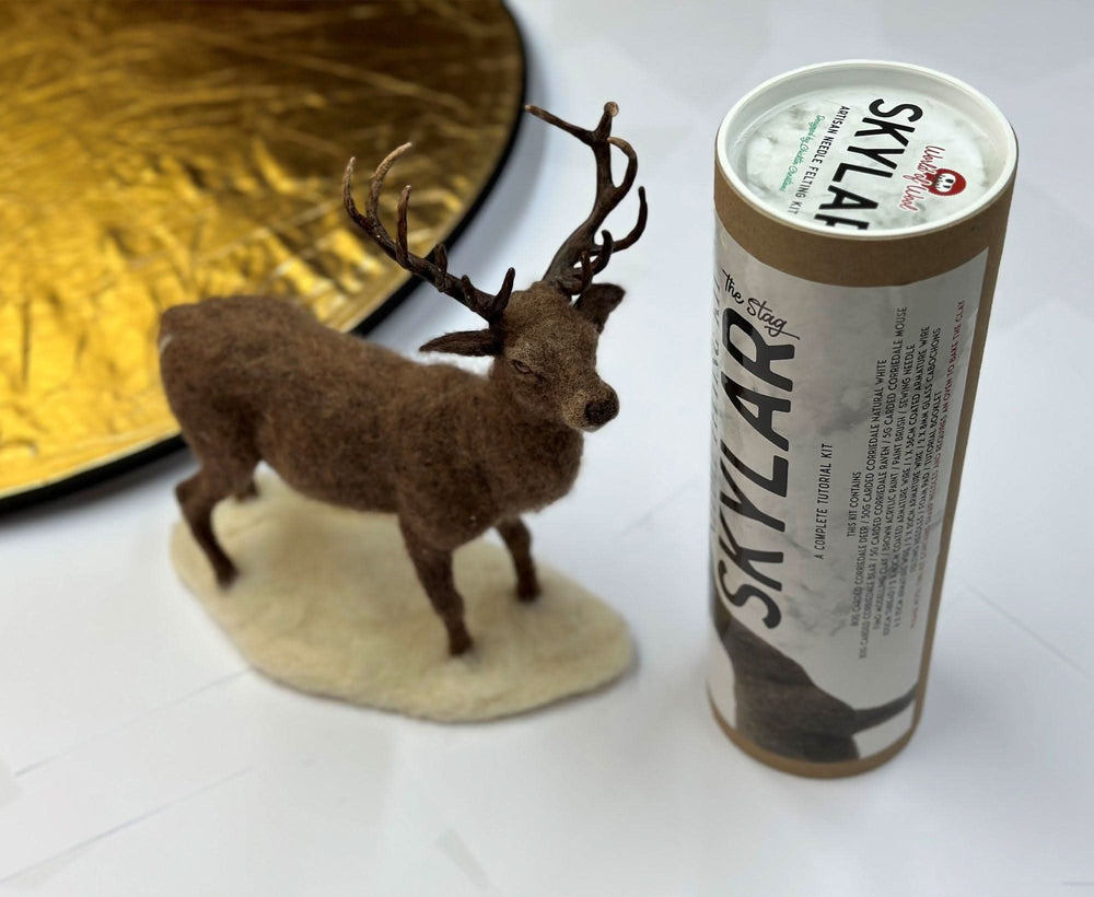 Skylar The Stag | Artisan Needle Felting Kit Felting Kits WoWkit