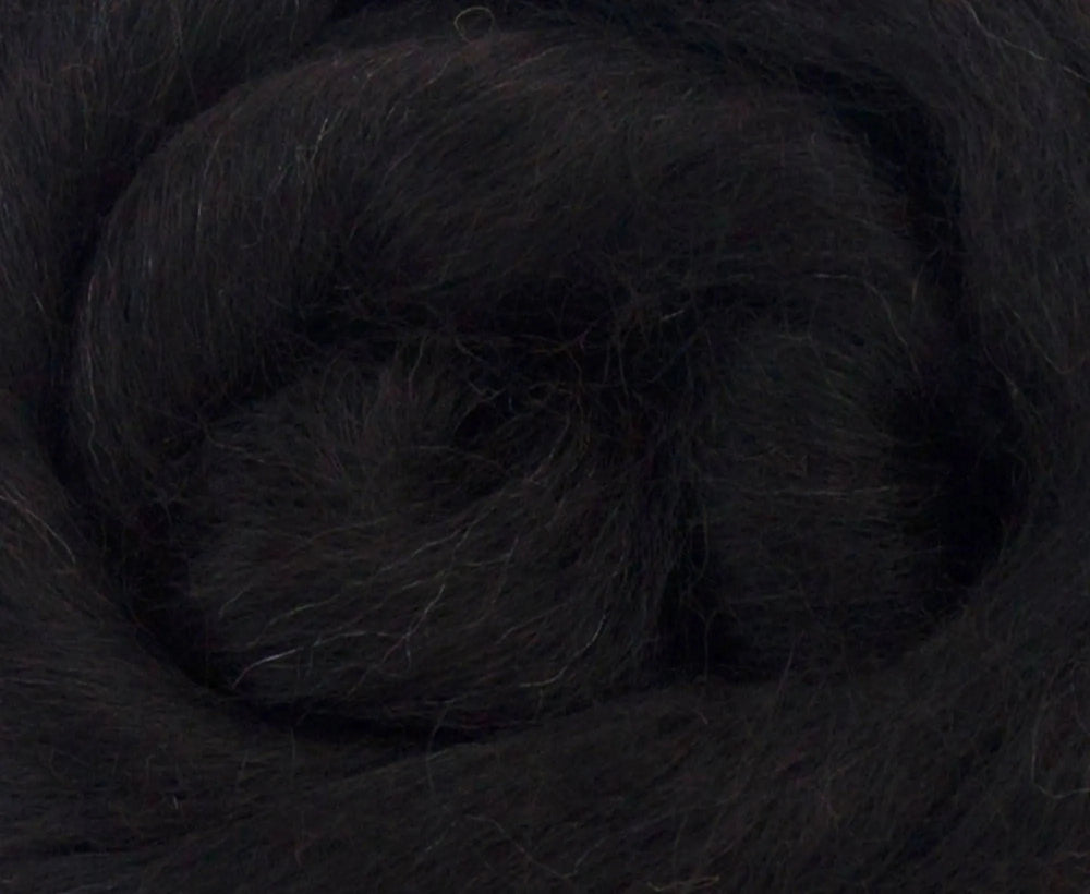 Black Baby Alpaca Top Speciality Fibres WoW