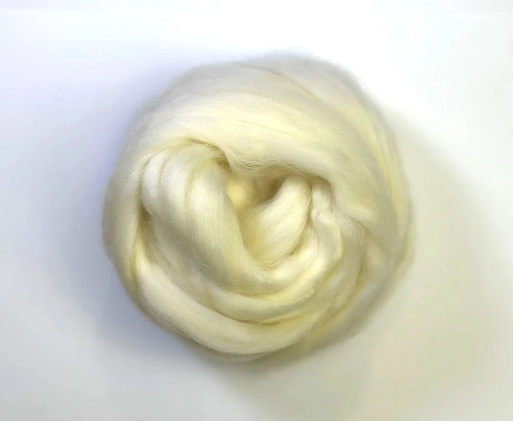 White Cashgora Top Speciality Fibres World Of Wool