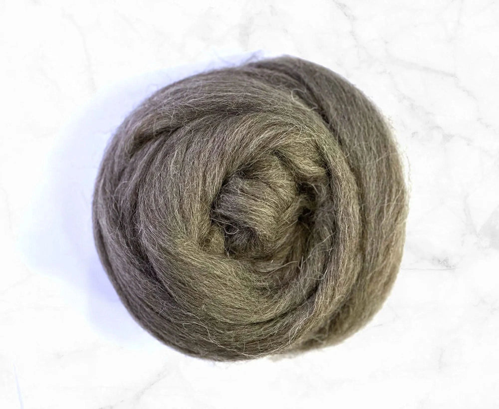 Grey Bergschaf Top Natural Wool Top WoW