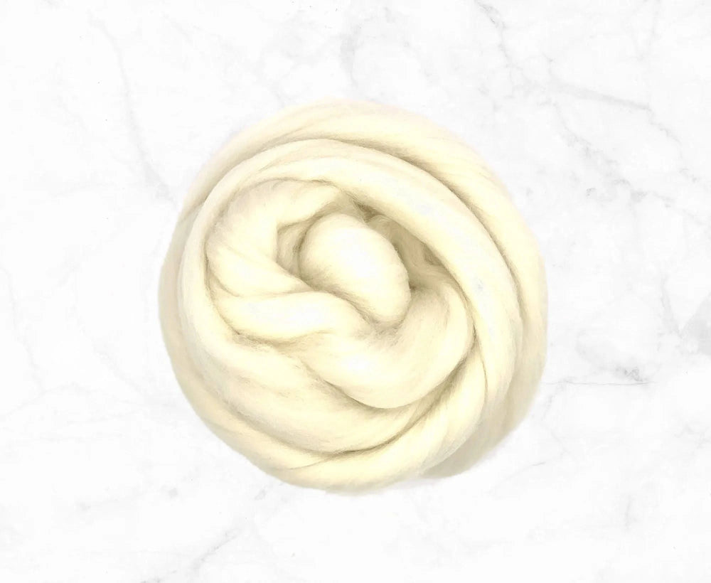 White Punta Arenas Top Natural Wool Top WoW