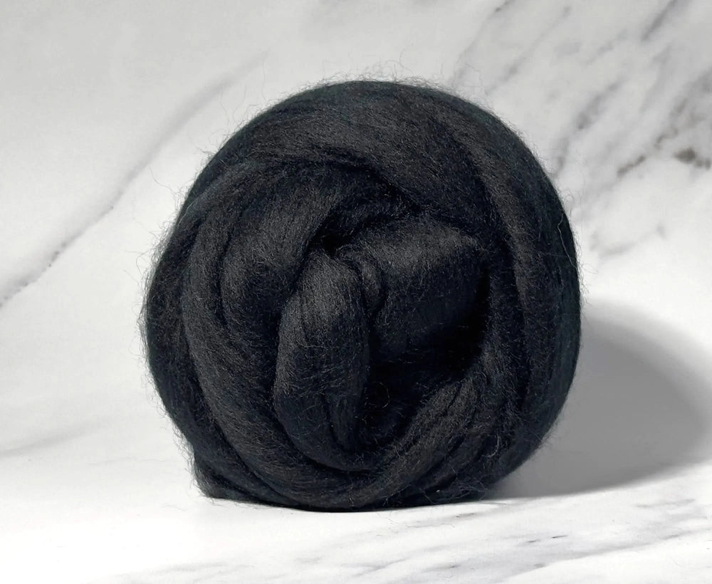 Blue Faced Leicester Raven Black Dyed Wool World Of Wool