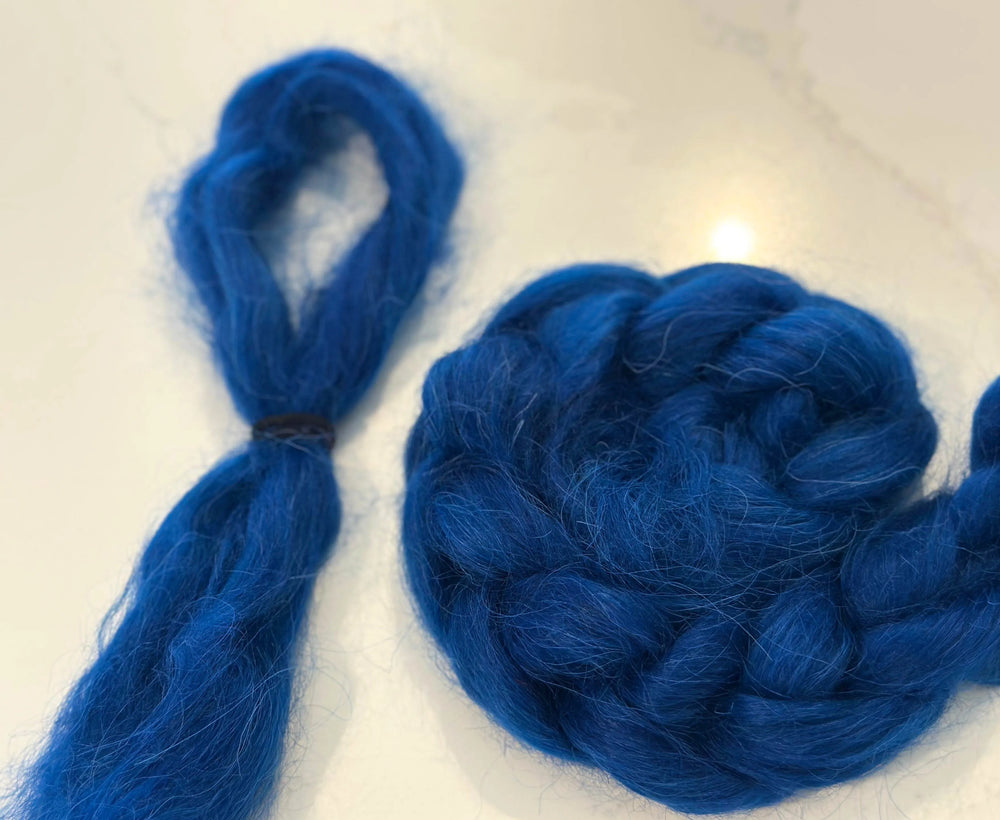 Deep Ocean Wavy Dolls Hair Effect Fibres World Of Wool