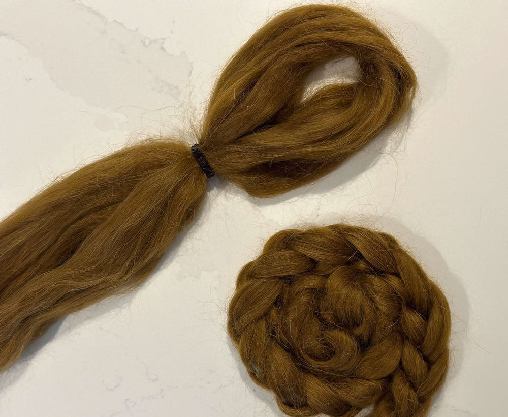 Chestnut Fire Wavy Dolls Hair Effect Fibres World Of Wool