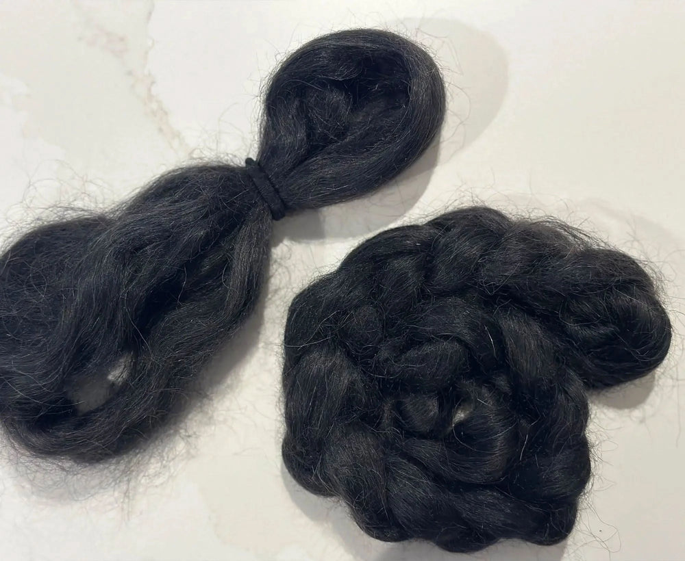 Charcoal Powder Wavy Dolls Hair Effect Fibres World Of Wool