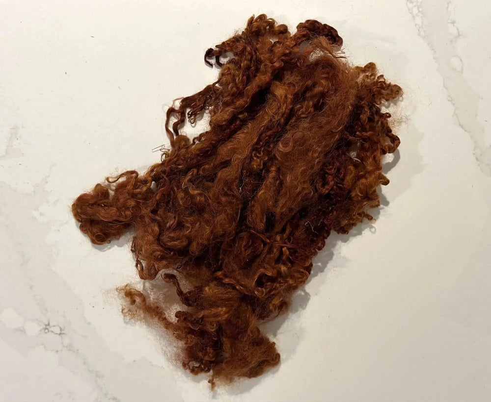 Locky Wensleydale Wool Locks Gingerbread Effect Fibres World Of Wool Retail