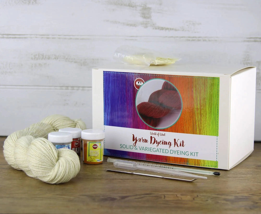 Beginner's Yarn Dyeing Kit Eurolana Dyes WoWkit
