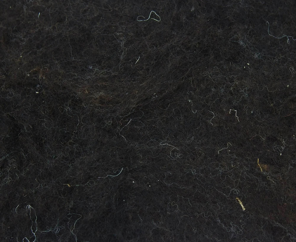 Carded Black Welsh Batt Carded Wool Batts WoW