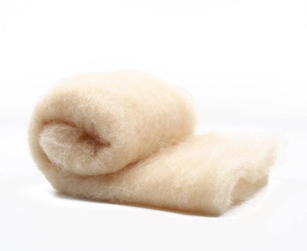 Carded Perendale Batt Sandstone - World of Wool