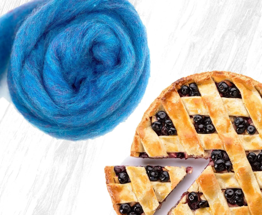 Bilberry Pie Carded Wool WoW