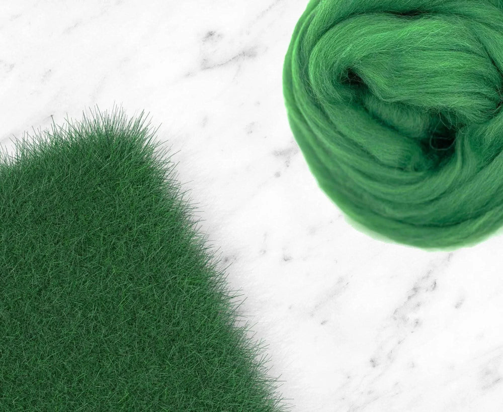 Corriedale Grass Dyed Wool WoW