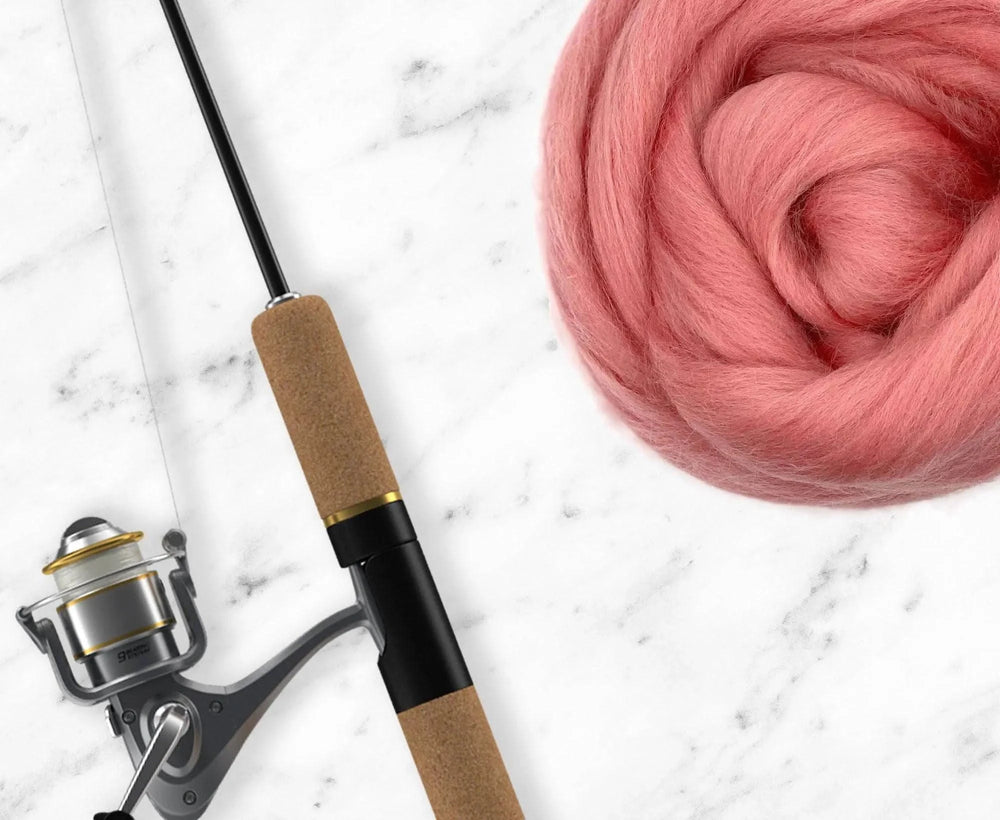 Corriedale Salmon Dyed Wool WoW