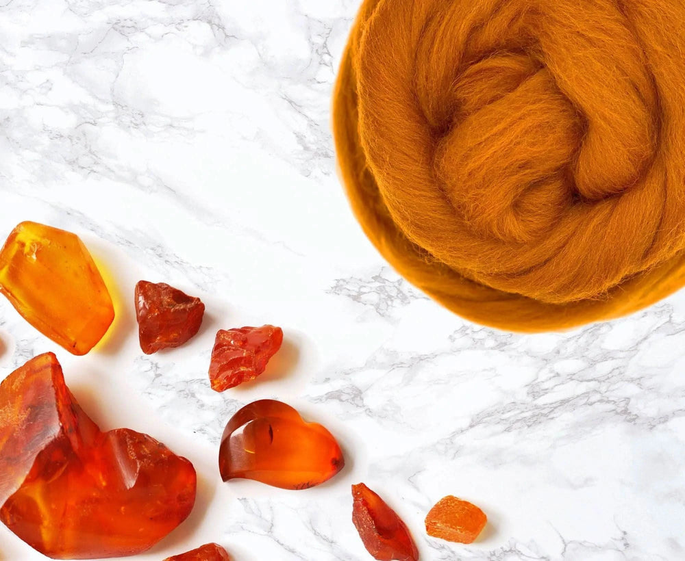 Merino Amber Dyed Wool WoW