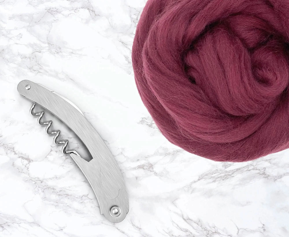Merino Claret Dyed Wool WoW