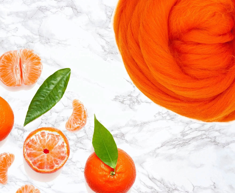 Merino Clementine Dyed Wool WoW