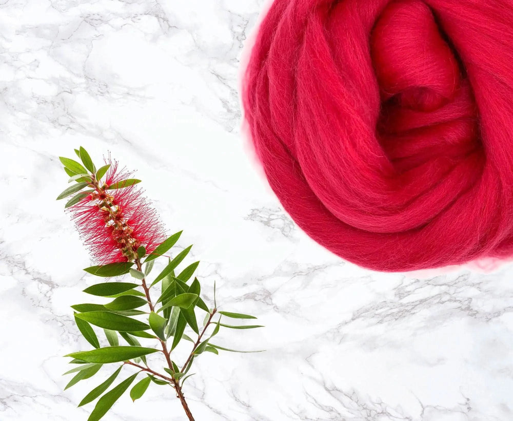 Merino Crimson Dyed Wool WoW