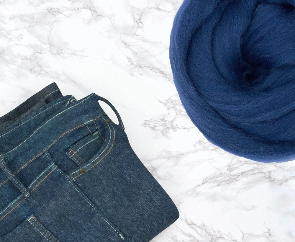 Merino Denim Dyed Wool WoW