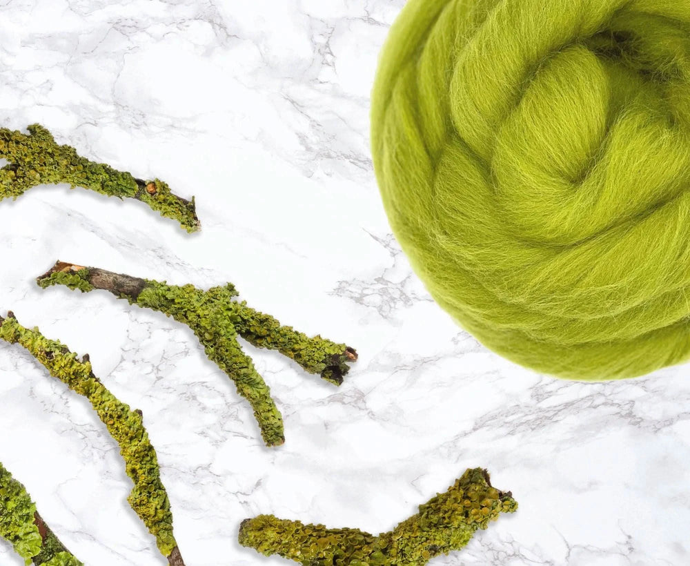 Merino Lichen Dyed Wool WoW
