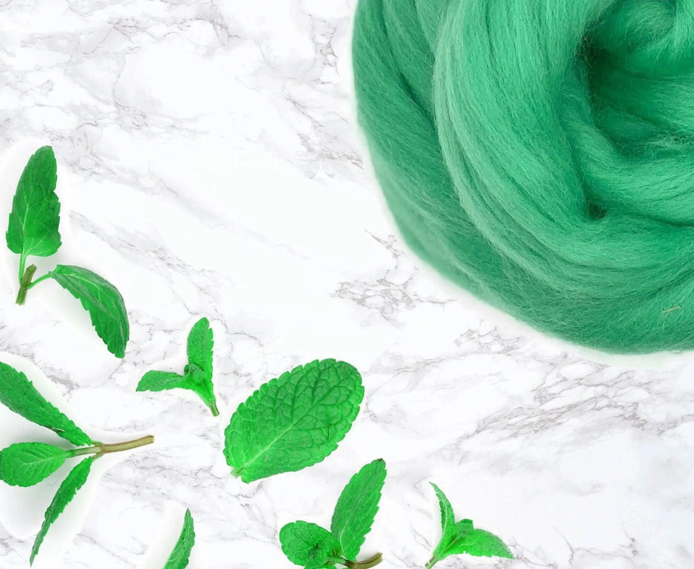 Merino Mint Dyed Wool WoW