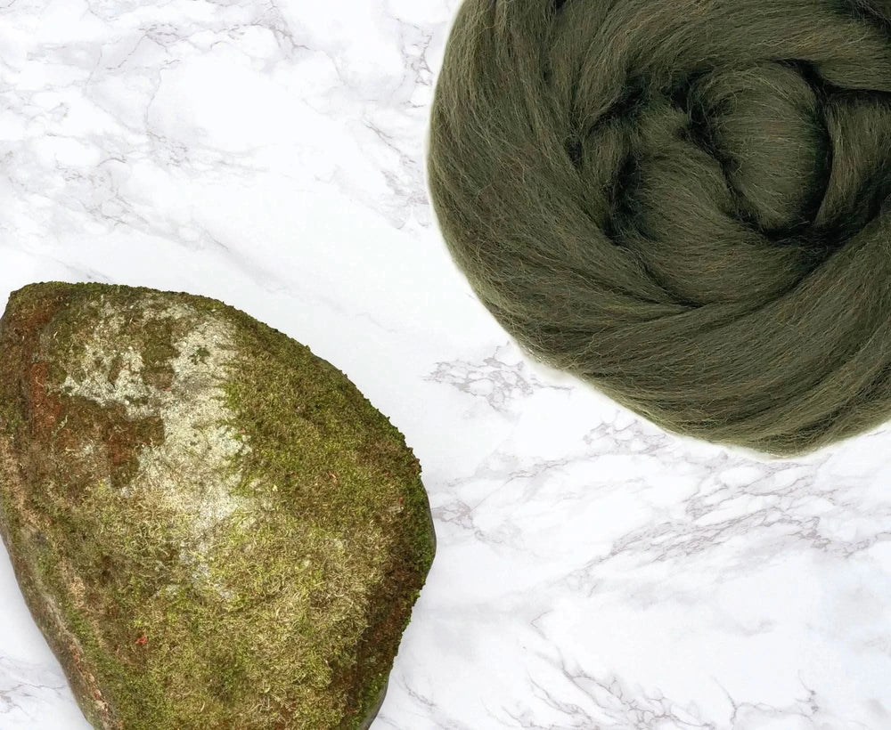 Merino Moss Dyed Wool WoW