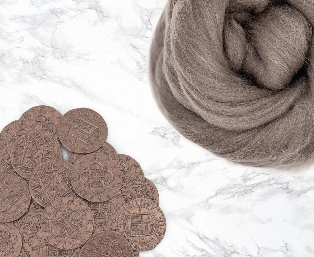 Merino Pewter Dyed Wool WoW