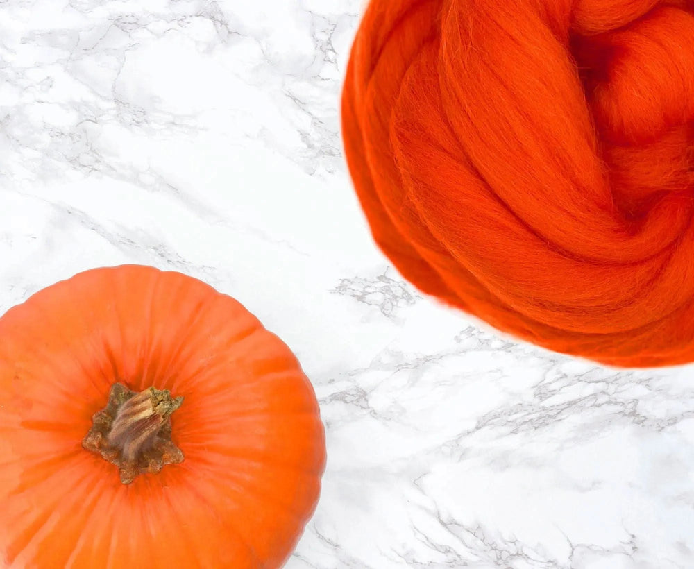 Merino Pumpkin Dyed Wool WoW