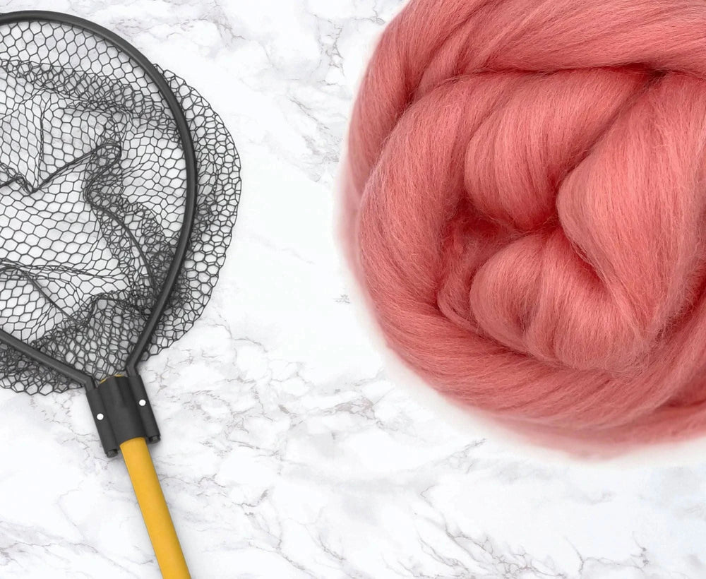 Merino Salmon Dyed Wool WoW