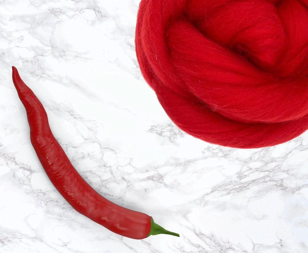 Merino Scarlet Dyed Wool WoW