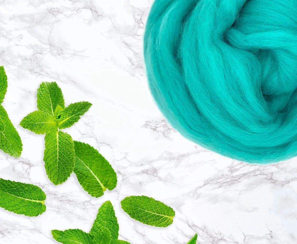 Merino Spearmint Dyed Wool WoW