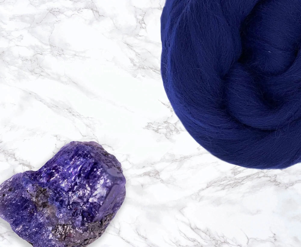Merino Tanzanite Dyed Wool WoW