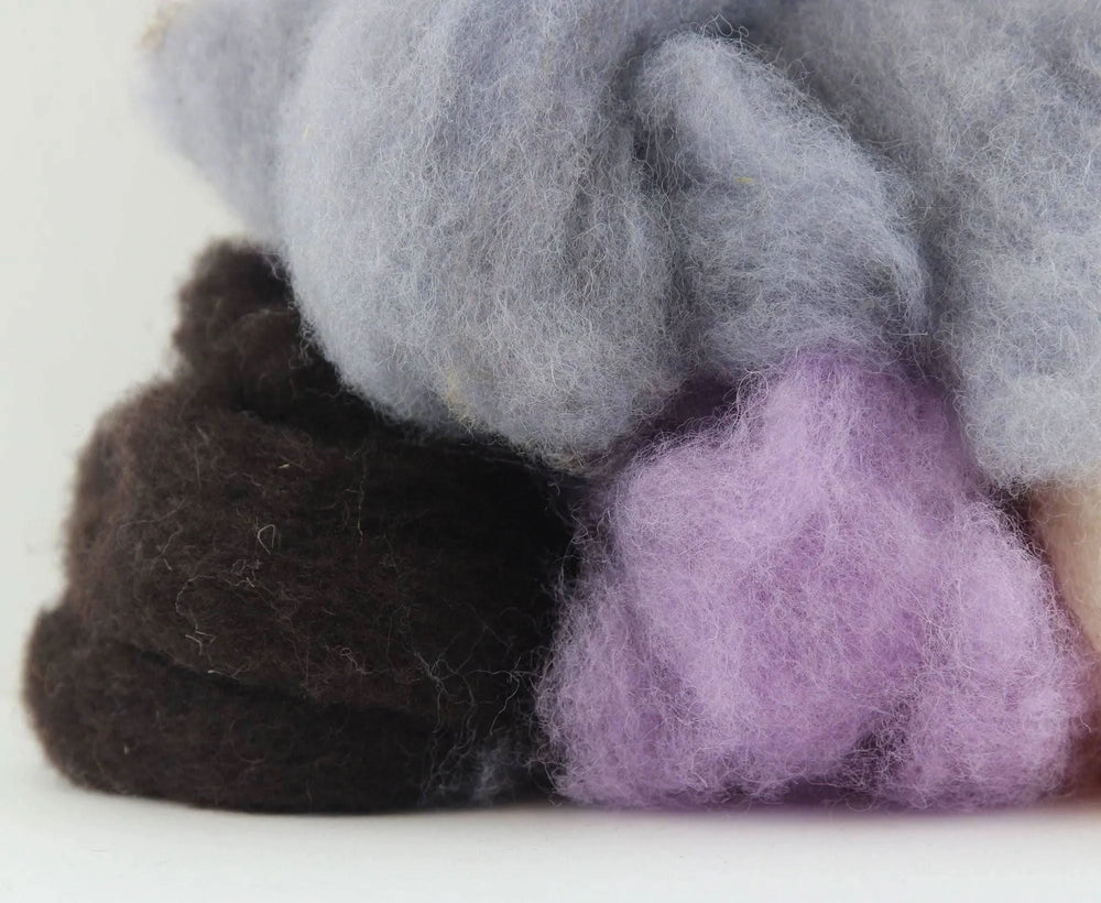 Mixed Carded Waste Dyed Wool WoW